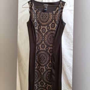 Women's Size 4 Patterned Colorblock Dress